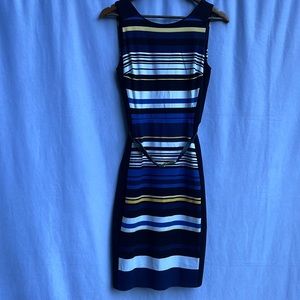 White House Black Marked.MIDI dress.With black inserts on the sides.New.No tag.